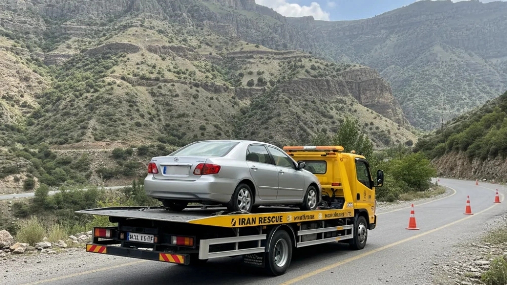 امدادخودرو و یدک کش در جاده هراز