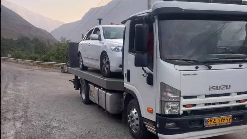 یدک کش و امدادخودرو از آمل تا تهران در جاده هراز