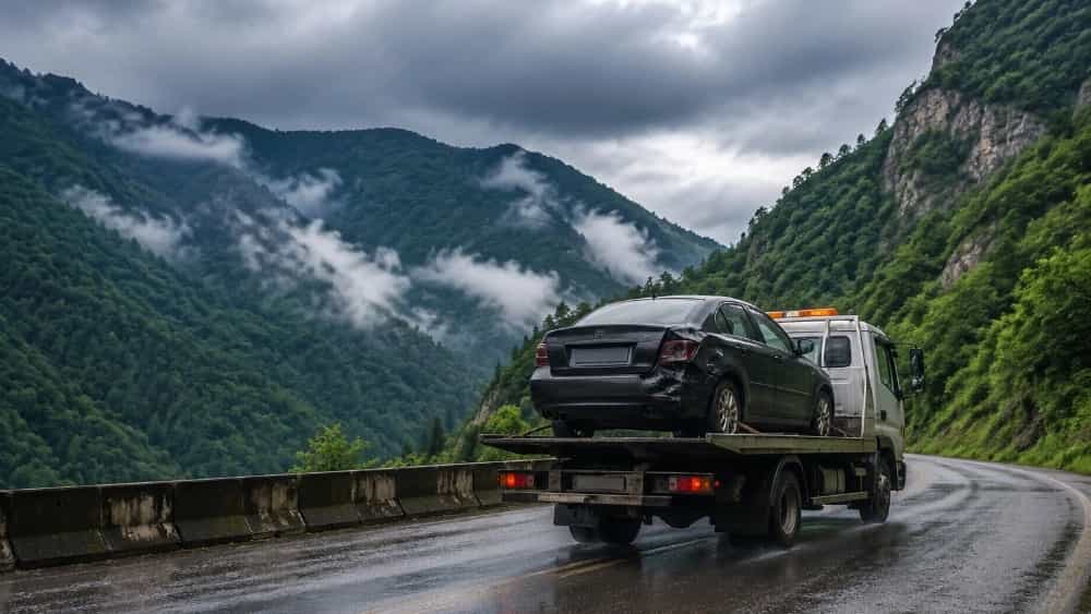 خدمات حمل خودرو و یدک‌کش در جاده هراز قائم